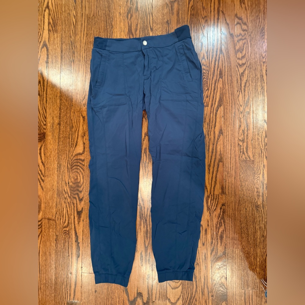 Athleta Black‎ Trekkie Jogger Pants Women's size 12 Tall Blue